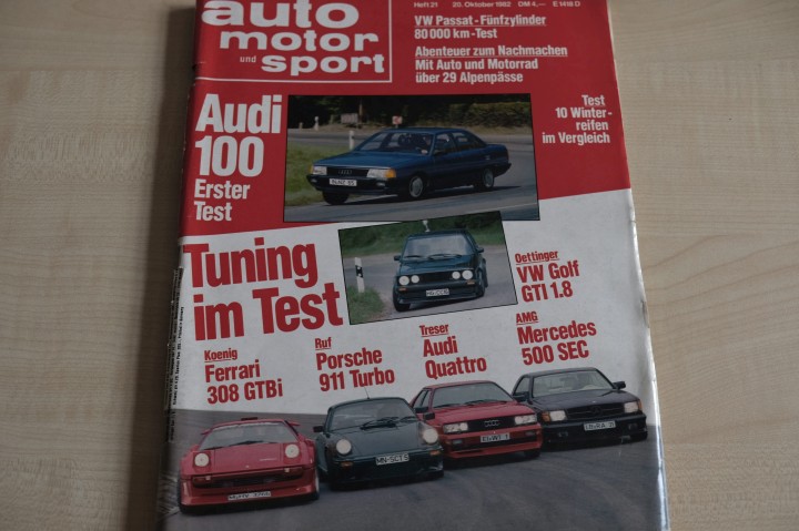 Deckblatt Auto Motor und Sport (21/1982)